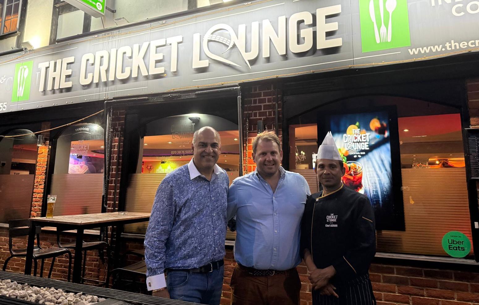 Luke Taylor with Rohit Kaila and Chef Asrar